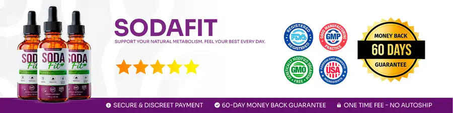 SodaFit quality seals and 60-day money-back guarantee